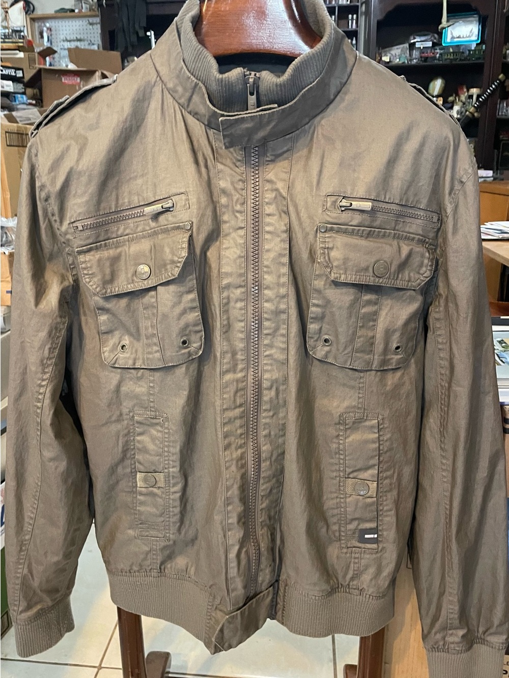 Buffalo David Bitton Men's Field Jacket in Brown
